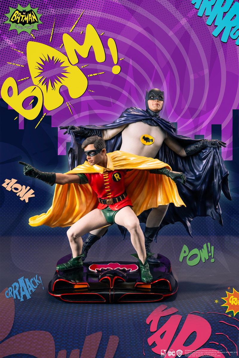 Précommande : BATMAN - Batman & Robin "1966" - Statuette Diorama 1/8 23cm