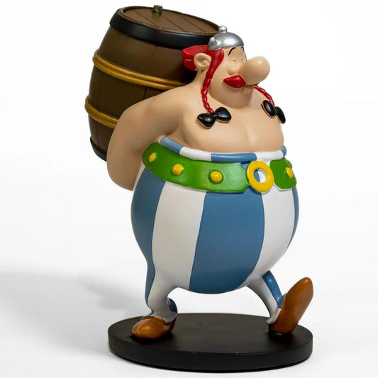 Précommande : ASTERIX & OBLEIX - Obélix charge un tonneau - Statuette 25cm