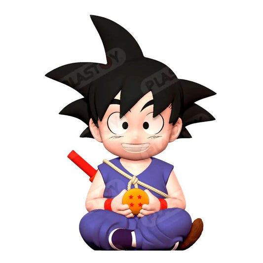 Précommande : DRAGON BALL - Goku enfant "Version bleue" - Tirelire PVC 17cm
