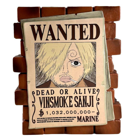 Précommande : ONE PIECE - Sanji "Wanted" - Tirelire PVC 16cm