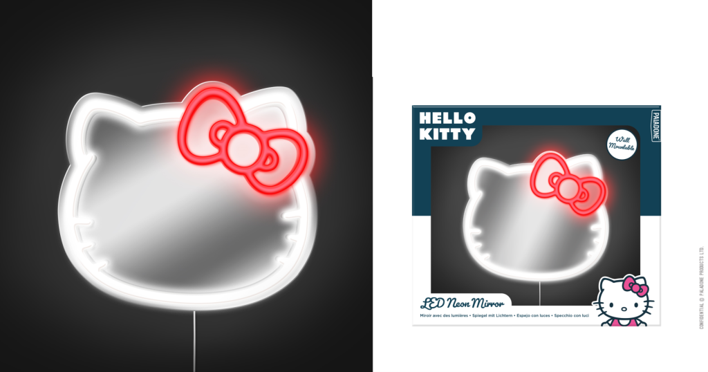 Précommande : HELLO KITTY - Lampe Murale Neon LED