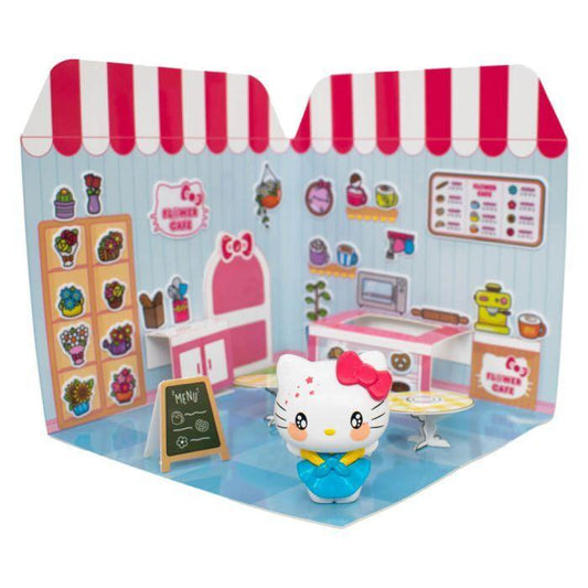 Précommande : HELLO KITTY - Hello Kitty 6cm Sticker House Flower Café