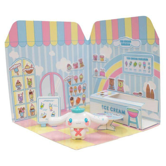 Précommande : HELLO KITTY - Cinnamoroll 6cm Sticker House Ice Cream Parlour