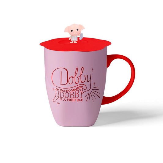 Précommande : HARRY POTTER - Dobby - Mug 350ml + Couvercle Silicone avec Figurine 3D
