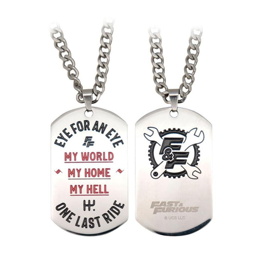 Précommande : FAST & FURIOUS - Stainless Steel Dog Tag Edition Limitée