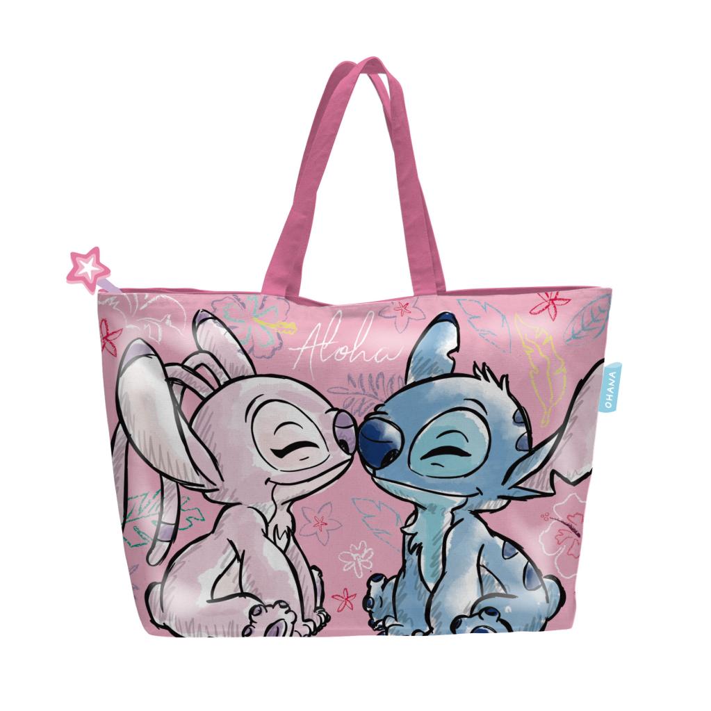 Précommande : STITCH & ANGEL - Sac de Plage - 48x32x10cm