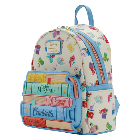 Précommande : DISNEY - Princess Books - Sac à dos LoungeFly '23x25x11cm'