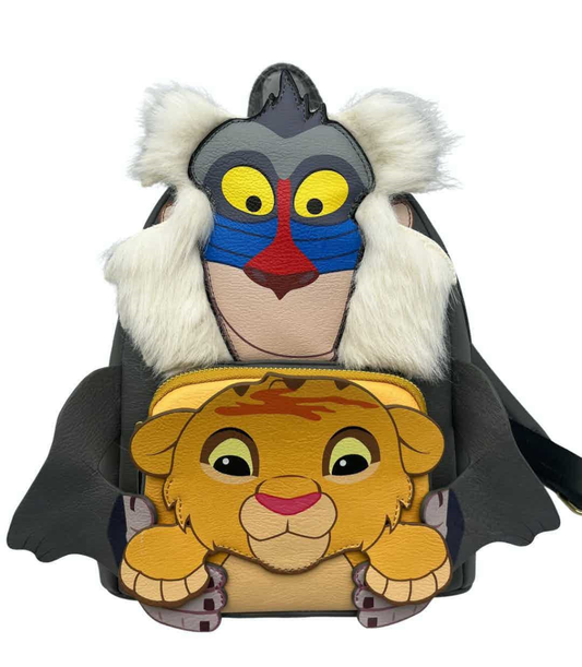 Précommande : LE ROI LION - Simba et Rafiki - Mini Sac à Dos LoungeFly