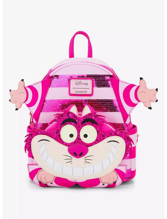 Précommande : DISNEY - Cheshire Cat - Mini Sac à Dos LoungeFly