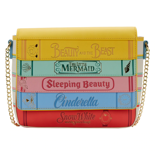 Précommande : DISNEY - Princess Books - Sac bandoulière LoungeFly '24x20x10cm'