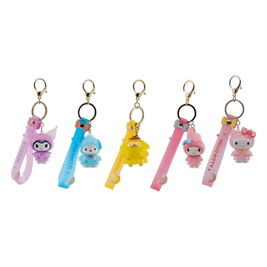 Précommande : HELLO KITTY - Raincoat Series - Assortiment 12 Porte-Clés 6-7cm