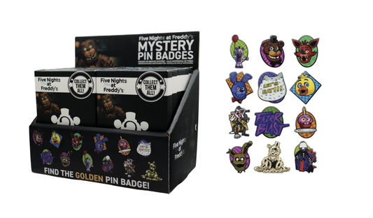 Précommande : FIVE NIGHTS AT FREDDY'S - Mystery Box de 12 Pin's