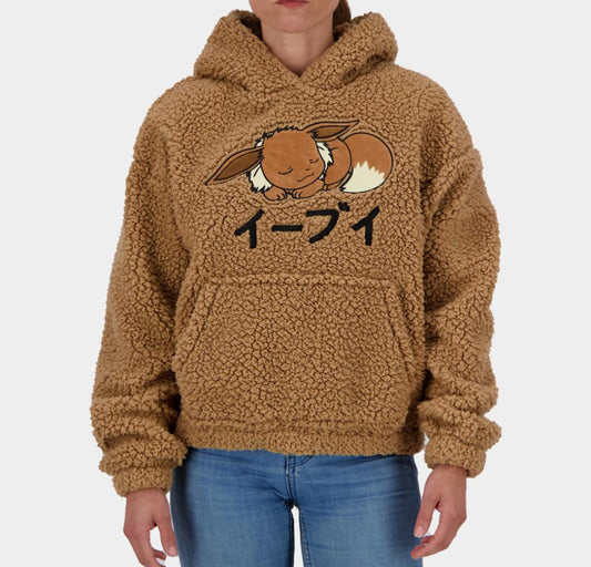 Précommande : POKEMON - Evoli - Pull à Capuche Teddy pour Femme (S)