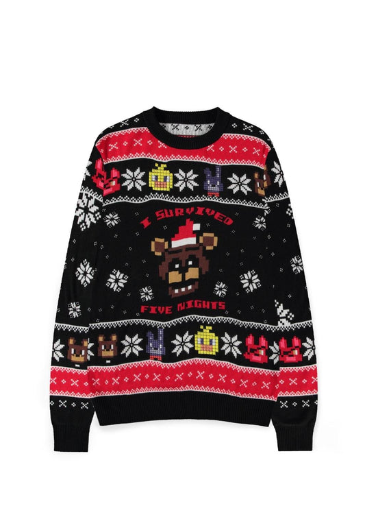 Précommande : FIVE NIGHTS AT FREEDY'S - Happy Holidays - Pull de Noël (M)