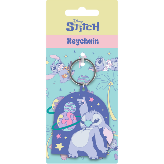 Précommande : STITCH - Space Rocks - Porte-clés en PVC