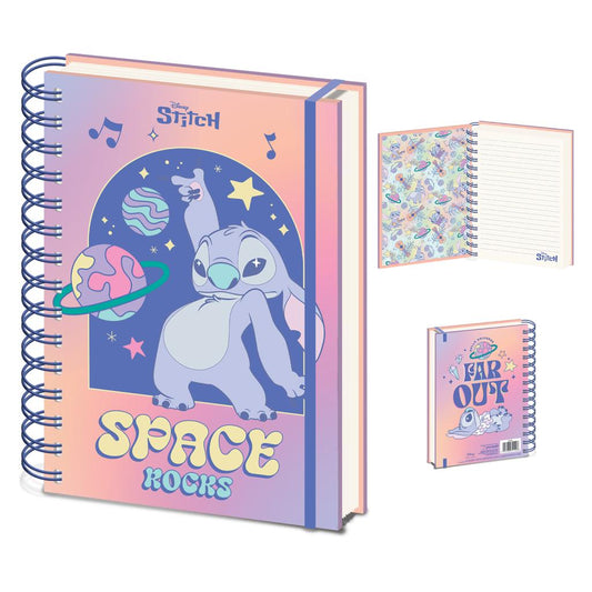 Précommande : STITCH - Space Rocks - Notebook A5