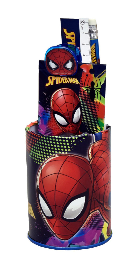 Précommande : SPIDER-MAN - Set de Papeterie + Pot à Crayon - 7pc.