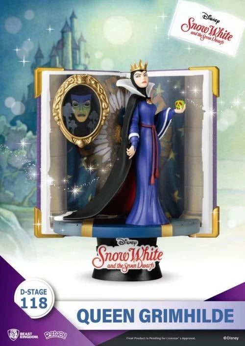 DISNEY - Grimhilde blanche neige - Statuette D-Stage Book Series Diorama PVC 13cm