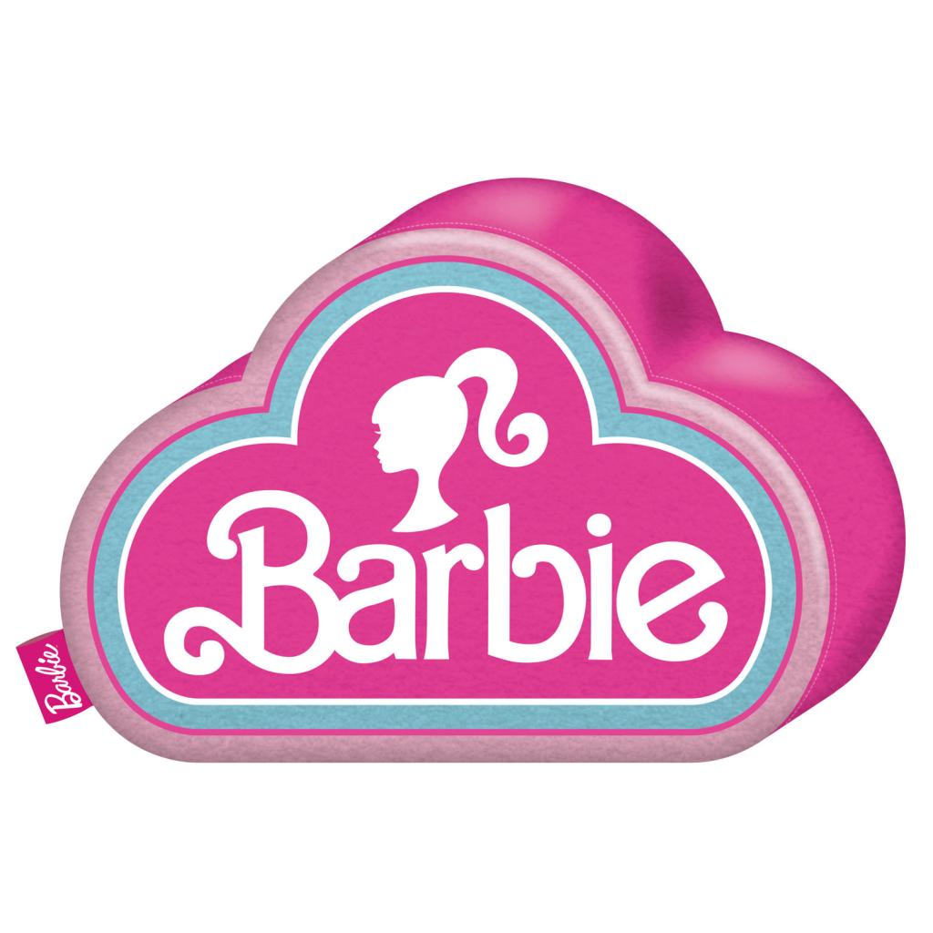 Précommande : BARBIE - Logo - Coussin 3D Velboa - 40cm