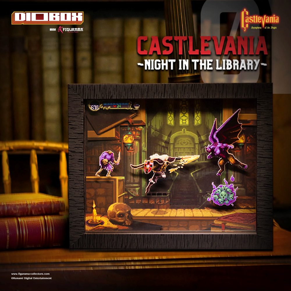 Précommande : CASTLEVANIA - Nuit dans la bibliothèque - Diobox 34cm