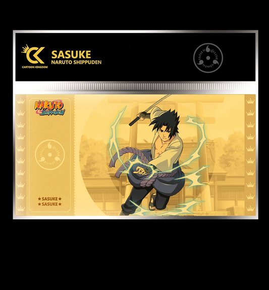 Naruto shippuden Sasuke ticket gold édition limitée