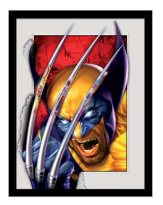 Précommande : X-MEN - Wolverine - Impression encadrée 30x40cm