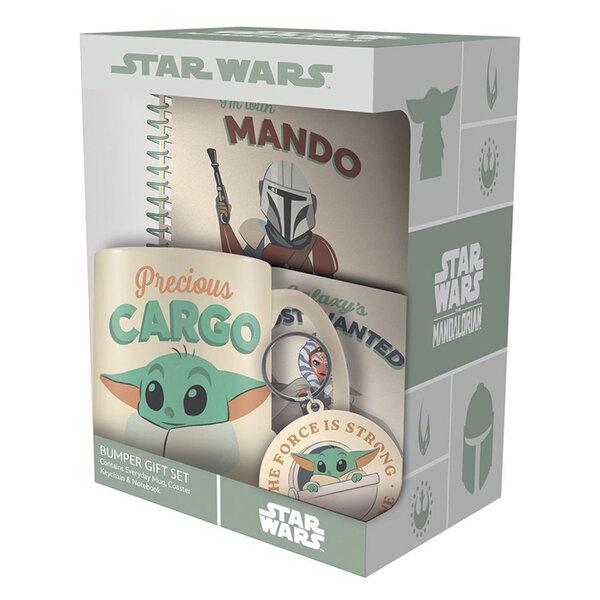 Précommande : THE MANDALORIAN - Bumper Gift Set -Mug, sous verre, Porte-clé & Carnet