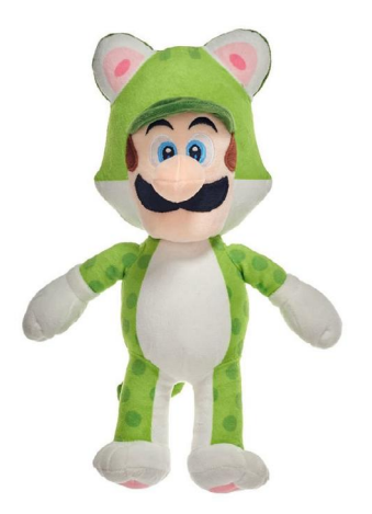 Précommande : SUPER MARIO 3D LAND - Luigi Chat - Peluche 25cm