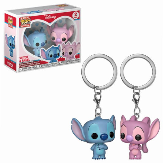 Précommande : Pocket Pop Keychains : Disney - Stitch & Angel (2-pack)