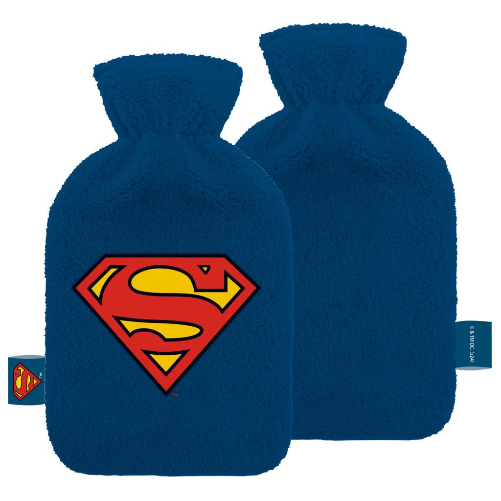 Précommande : SUPERMAN - Logo - Bouillotte Peluche & Brodée