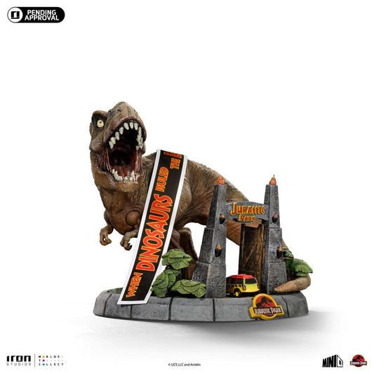 Précommande : JURASSIC PARK - T-Rex Illusion Deluxe - Statuette Minico 14.8cm